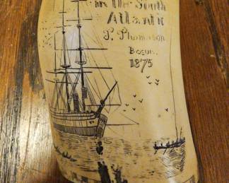 TTT528-Collectible Scrimshaw Celebrating The HMS Challenger