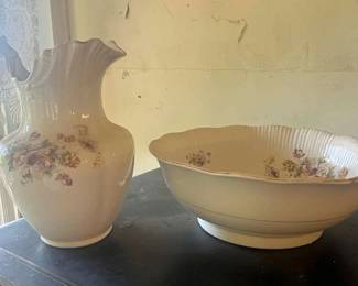 TTT118 Ceramic Washstand Bowl And Pitcher