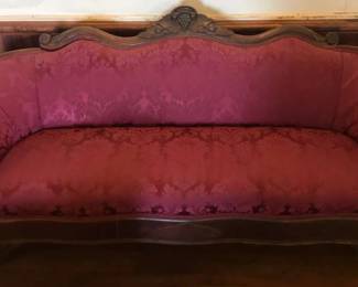 TTT036 Vintage Wooden Hand-carved Couch