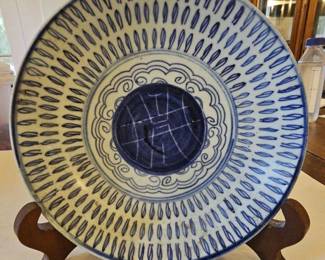 TTT535-Vintage Collectible Chinese Porcelain Blue And White Plate