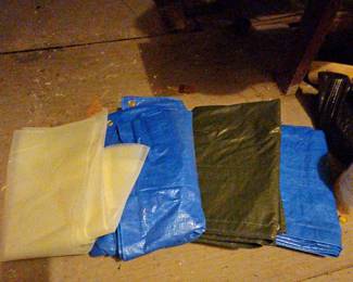 TTT579-Mystery Lot Of Tarps, Plastic