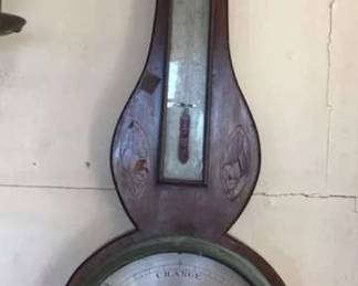 TTT009 Mahogany Banjo Barometer 