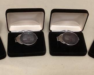 TTT500 Four Sterling Silver H3 Highway Commemorative Coin Money Clips New