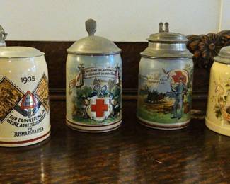 TTT094-Interesting Assortment Of Beer Steins
