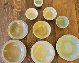 TTT398-Captivating Collection Of Asian Celadon Pottery