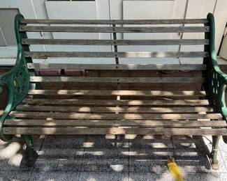 TTT259- Cast Iron Framed Patio Bench