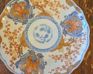 TTT380-Antique Colored Imari Porcelain Dish