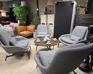 Designer lounge chairs. Heavy and durable. 