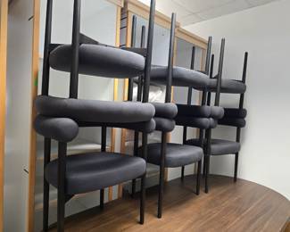 6 Crate and Barel dining chairs 