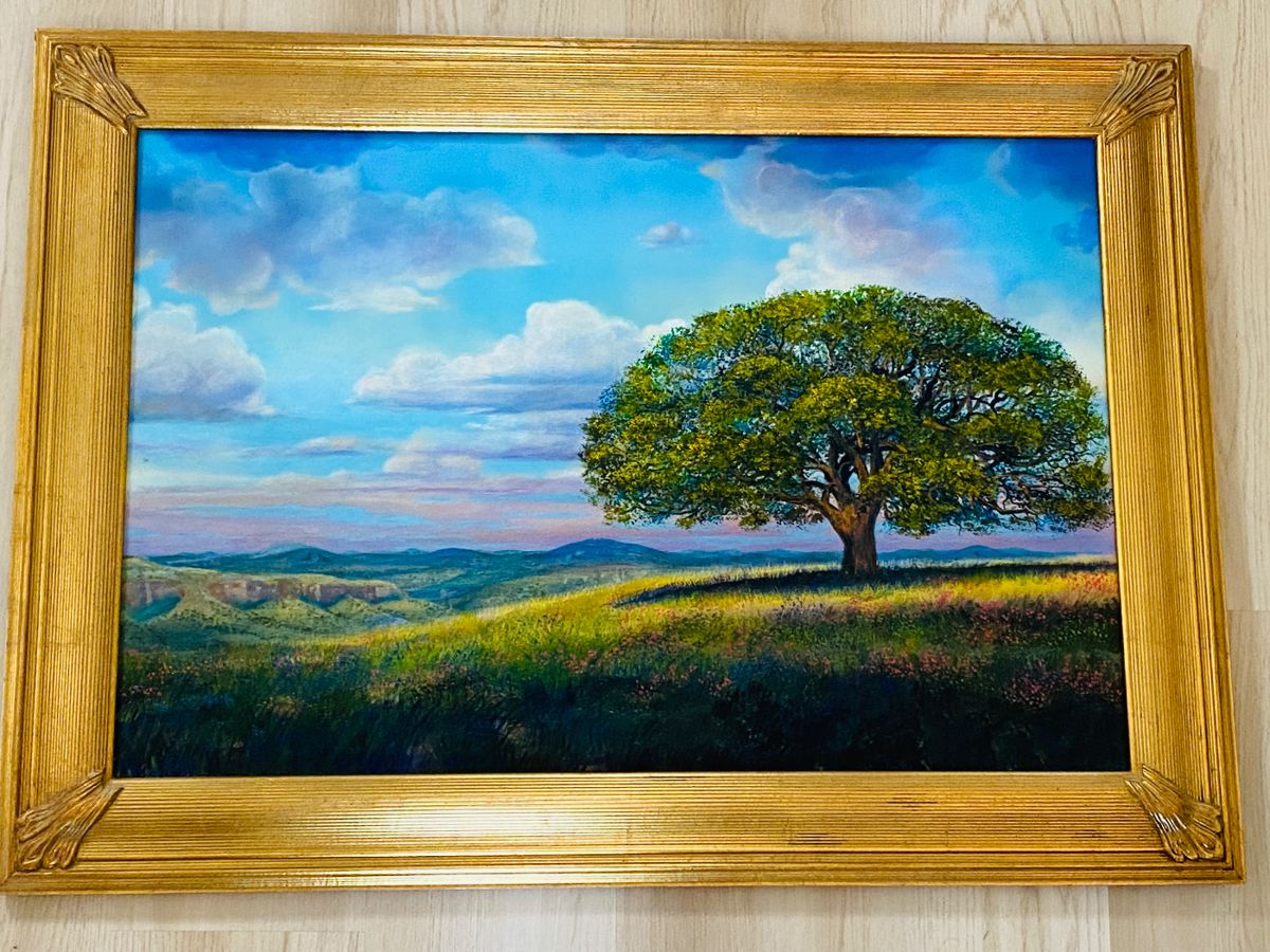 Large original oil on canvas by San Antonio artist Larry Brooks