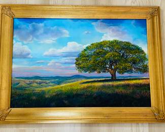 Large original oil on canvas by San Antonio artist Larry Brooks