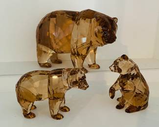 large Swarovski crystal bears