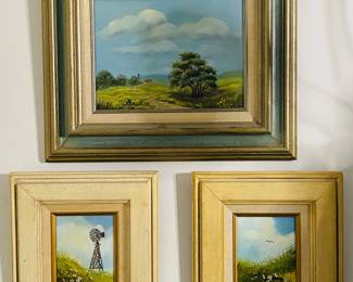 original  mid century Texas oil paintings 