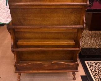 Antique book/magazine shelf