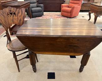 Antique drop leaf table