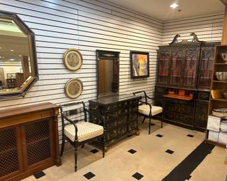 Oriental dresser and large curio