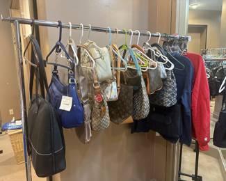 Lots of handbags