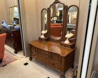This antique vanity/dresser is AMAZING - absolutely excellent condition