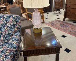 We have 2 pink Murano glass lamps