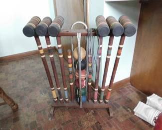 Vintage Croquet Set