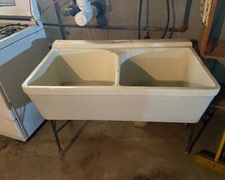 Double Porcelain Sink