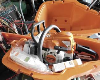 Stihl MS170 Chainsaw, w/carrying case, (like new)