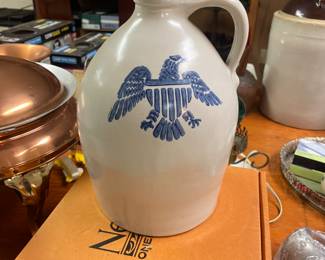 Vintage Pfaltzgraff American Eagle Yorktown Whiskey Jug 565Y