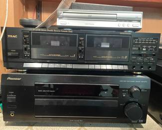 Teac Cassette Deck & Pioneer Receiver