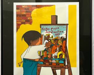 LE Silkscreen for Fiestas Calle San Sebastian, Puerto Rico