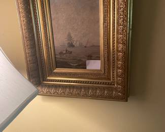 19th C. Oil on board painting
2 of 2