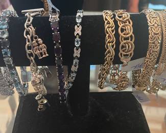 Sterling and Gold Bracelets