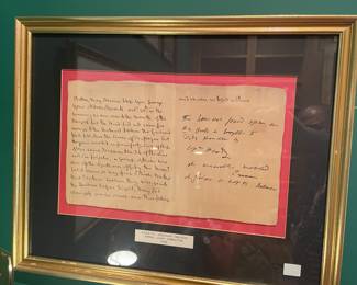 Original document Written and signed by Lady Hamilton in 1803