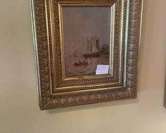 19th C. Oil on board painting
1 of 2