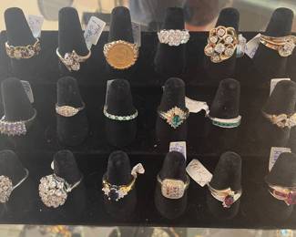 Gold Rings, Diamonds, Emeralds, tourmalines and more