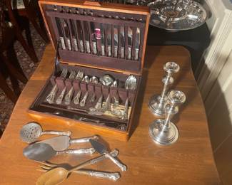 Sterling Candlesticks
Chantilly Sterling Flatware by Gorham