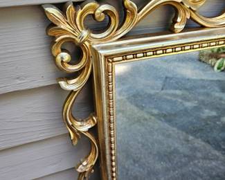 Gold scroll mirror 