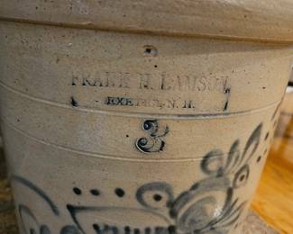 Frank H Lanson Exeter NH engraved canister 