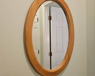 Oval wooden frame 