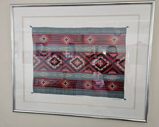 COLLEEN ROWLAND Signed and Numbered Screenprint "Trade Blanket "