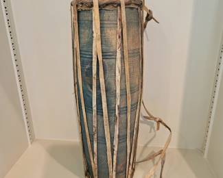 Antique Shaman Wood and Hude Drum