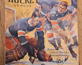 NHL New York Rangers and NY Americans Official Program & Guide 1935-36 Season