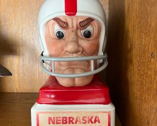 Nebraska Cornhuskers 1981 Hoffman Musical Whiskey Decanter