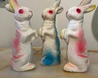 Vintage Paper Mache Easter Bunnies