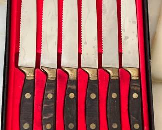 Set of vintage French steak knives