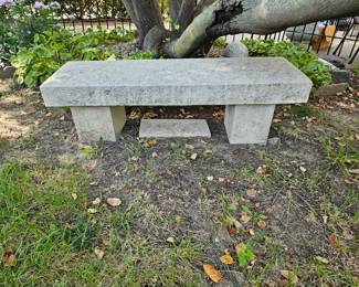 Granite Garden Bench