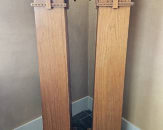 2 Neo Gothic Wooden Pedestals
