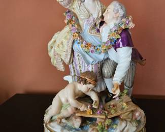 Meissen Porcelain Figural Group of the ‘Broken Bridge’
