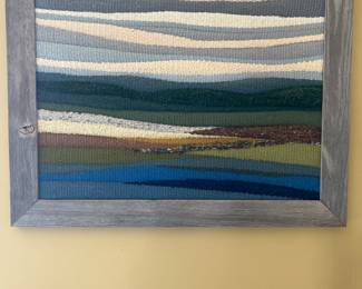 Loom woven framed art