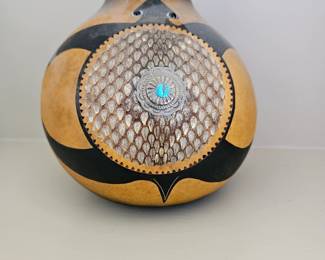 Robert Rivera Turtle Gourd Bowl