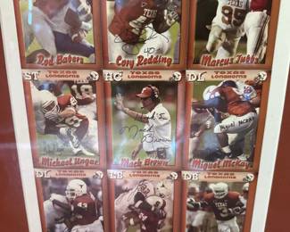 Autographed 2002 UT Defense Players and Mack Brown